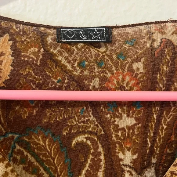 whimsigoth paisley top - Picture 3 of 5